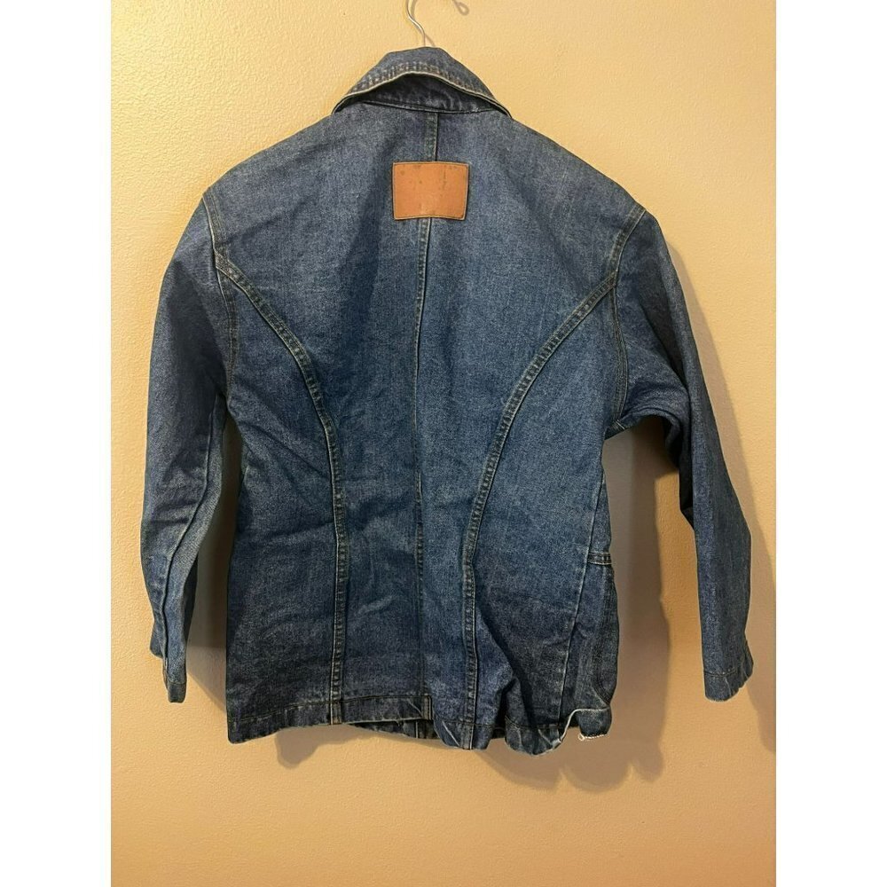 Women's Vintage Navi Denim Jacket Size M [EXCELLENT] - Picture 4 of 4